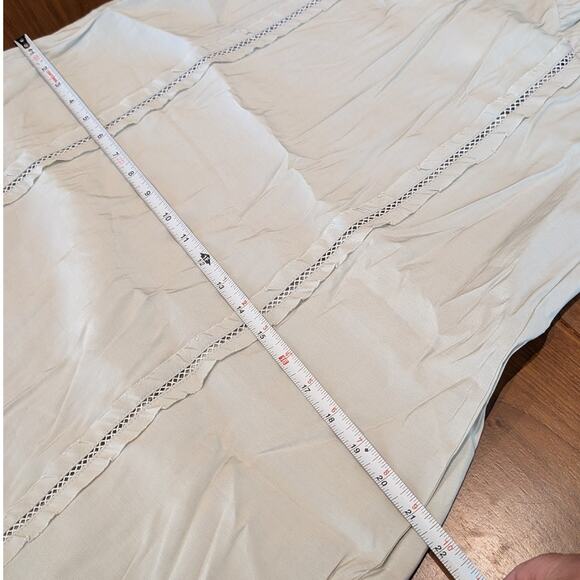 H&M HM Grayish Green/Sage Lace Detail Sleeveless Slip Midi Maxi Dress, size M - Picture 6 of 8